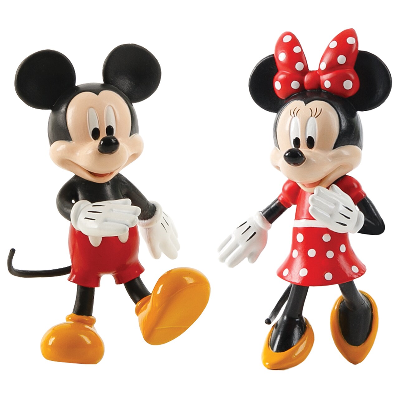 FleXfigs: Mickey & Minnie - 2 Character Pack - Disney: Mouse Articulated Action Figures, Flex It - Pose It!, Collectible Toy Miniatures, Kids Ages 3+